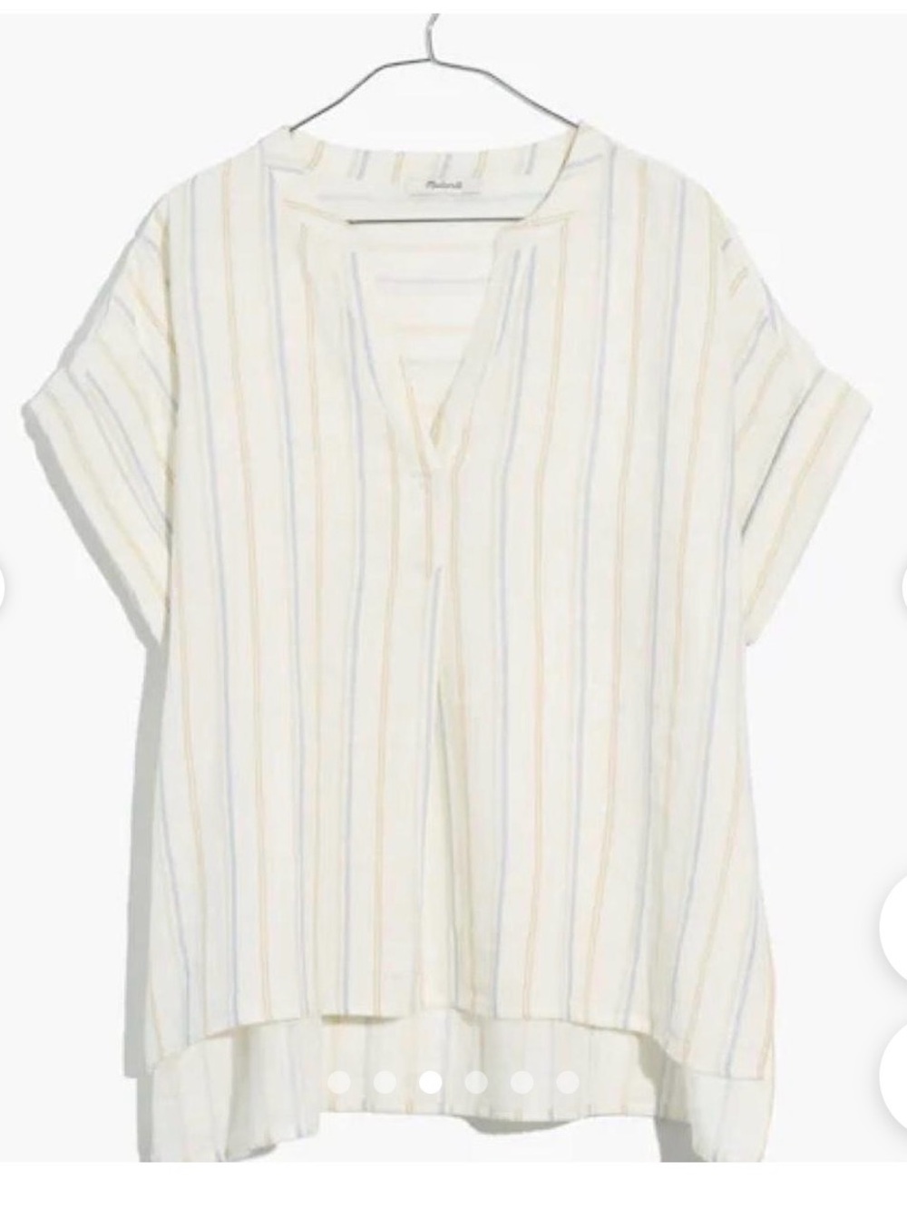 Madewell Lakeline Popover Shirt in Schulner Stripe